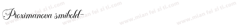 Proximanova smibold字体转换